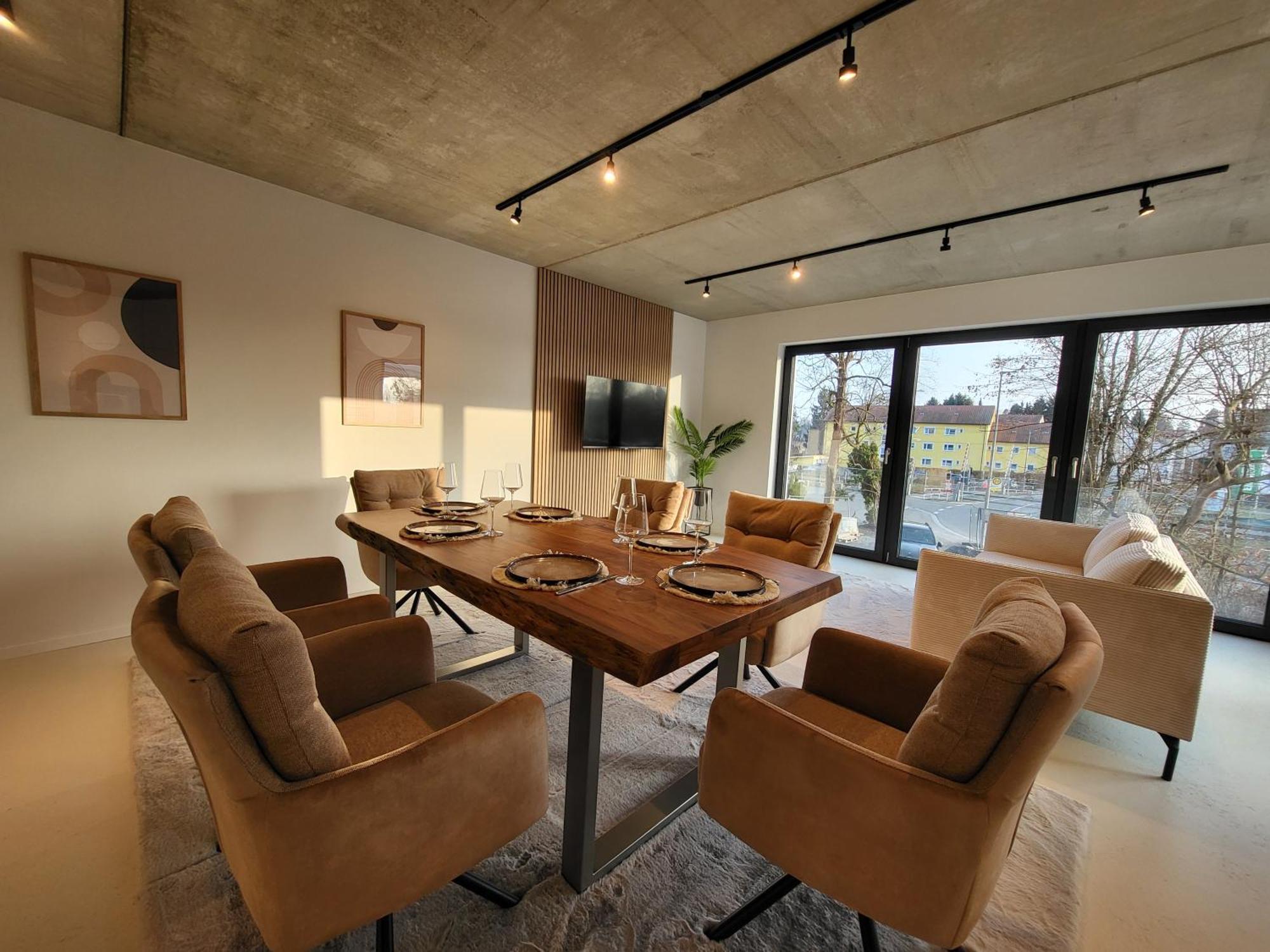 Sioux: Stilvolles Designapartment Am Bodensee Bodolz エクステリア 写真